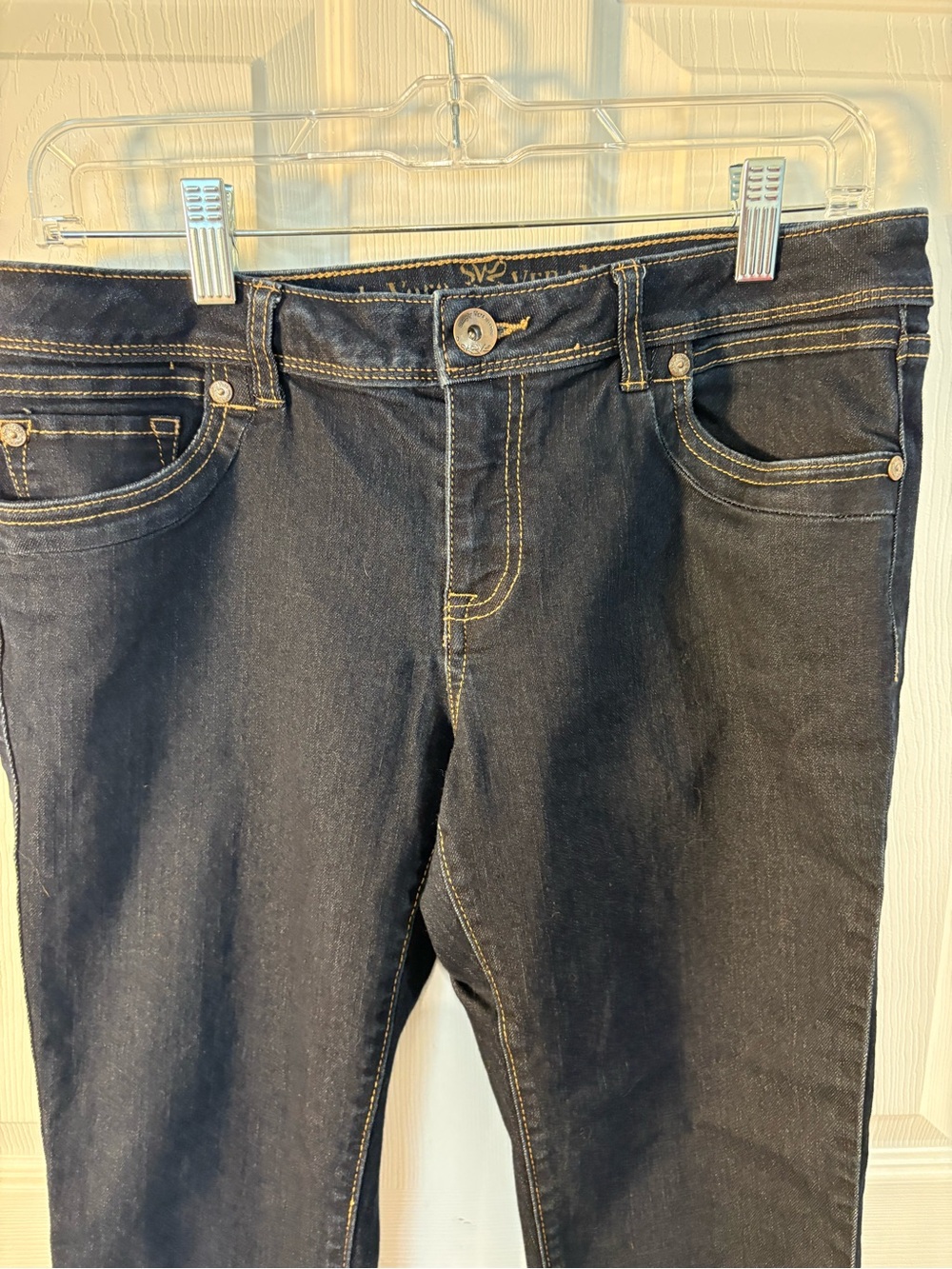 Simply Vera Vera Wang Dark Blue Skinny Jeans - Picture 5 of 7